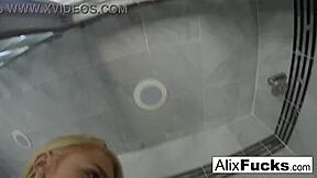Alix Lynx took a shower right after having sex with a guy