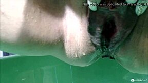 The adult Russian girl made a hot show of wet pissing and squirting