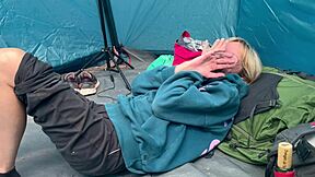 Blonde MILF Screams in Homemade Camping Sex! I Need More Cocks Now!