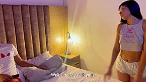 My timid stepsister gets horny, I satisfy her desires