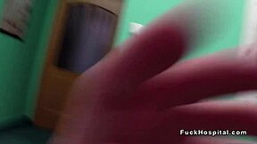 The doctor spanked and fucked a busty blonde patient
