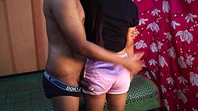 Stepbrother fucks sister hard in intense doggy style
