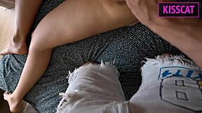Step mom, tight-bodied, tempts sharing a vacation bed