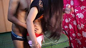Stepbrother fucks sister hard in intense doggy style