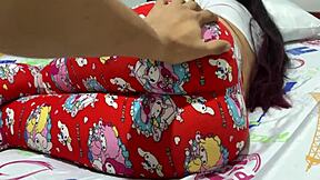 My stepdaughter's ass is amazing in pajamas