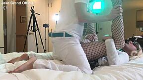 Frat bro nailed TS college girl with intense pleasure
