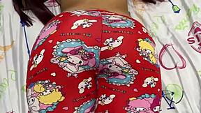 My stepdaughter's ass is amazing in pajamas