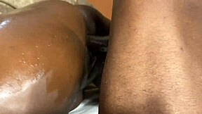 Juicy black ass gets fucked by a huge cock in raw action