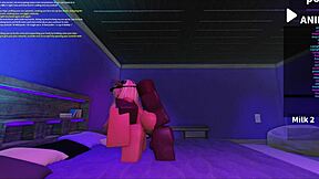 Fucking a blonde bimbo in Roblox Studio is fun