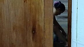 Every day I get warmer spying on my sister when she takes a bath