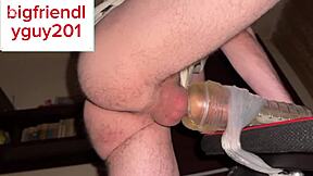 Dudemoans while fucking fleshlight,_logits of semen