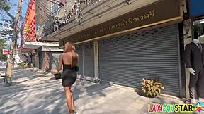 Meet skinny 19 yo ladyboy with stunning long legs