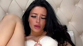 Masturbating sexy and always wet British slut gets even hornier