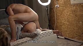 A stepsister caught her bro with a sex doll