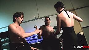 3 Way Sex - DP Anal with Jodie James, showcasing intense threesome action