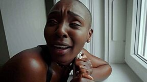 Hardcore anal sex for the sexy ebony hooker