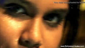 Appetizing girl cleans her body from the dirt
