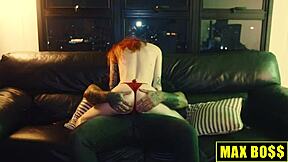 Redhead slut begs for creampie on first date - Max Boss