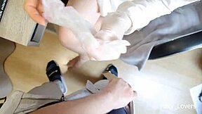 Nurse took a semen sample from the patient in this steamy scene