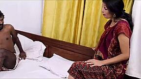 Indian Stepmom Fucked Hard with Sloppy Blowjob and Cum Eating