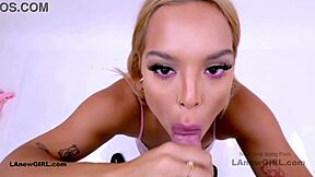 The beautiful blonde model is fucking with the producer at casting