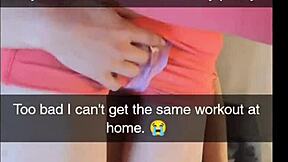 Damn! How Could This Cheating Yoga Milf Creampie with Her Fitness Instructor on Snapchat?!