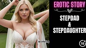 Damn! Stepdad gets blown by bride in part 1