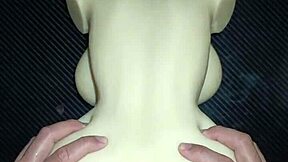 Sally bent over the desk for a quick creampie finish