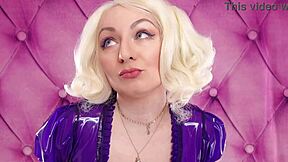 Pee Solo and SALIVA Play in FEMDOM POV Control