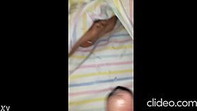 Soles of black whore get drenched in sticky cumshot after wild session