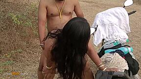 Ever Wonder How Real Hot Outdoor Sex Feels with a Beautiful Indian Bhabhi?