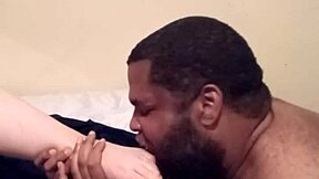 I’m obsessed with Rocky Tajauta licking my side piece’s yummy feet in this interracial clip