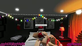 santa's little helper milf rides hard in rough doggystyle