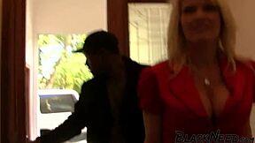 Wow, Check This Blonde MILF Taking a Huge BBC Deep and Rough!