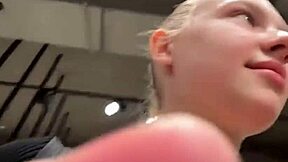 Teen with Big Ass and Tits Masturbates in the Changing Room