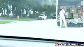 Horny Slut Cops Blow and Bang Black Dudes Action Jackson During Arrest