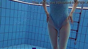 damn, sexy russian teen libuse with petite small tits shines underwater!