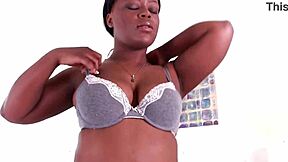 danielle ried, ebony girl with killer lips, sucks big white dick pov and swallows cum load
