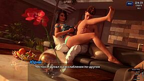 Damn! Redhead Milf Sucks Huge Cock in Public Game!