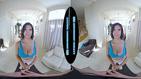 Hey, check this private nude workout with busty ebony Nia Nacci in VR