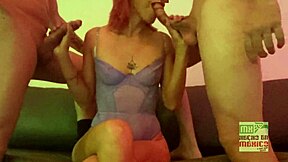 Trio HMH: Marido Se Corre 6 Veces Durante Video con Latina Milf y Swingers