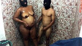 Feeling Every Touch During Pregnant Bath Massage Nearly Inside Her