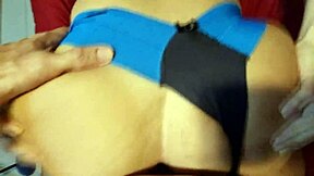 Real homemade anal double with gem butt plug by Karina and Lucas