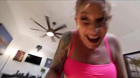 when wrestling with stepmom charley hart gets wild, wanna see how far it goes?