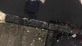 Neighbor's grandma shows off her sexy feet for fun