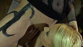 Lesbian mania unfolds with dildo play in raw teen action