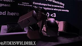 Fucking My Snowbunny Fan Hard on Roblox Platform