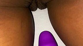 Her Intense Reactions to Vibrator on Pussy