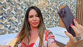 Brazilian star Cleo Cadillac takes on a thick funk rod bareback