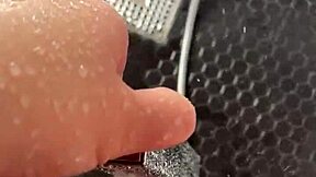 Stepsis unleashes fierce masturbation in a sunny shower with raw intensity.